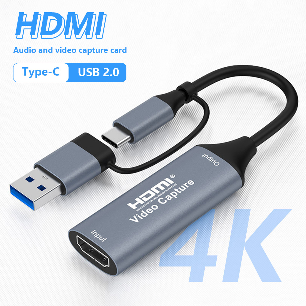 Gaming Console With Phone - การ์ดบันทึกวิดีโอ 4K 2 in 1 USB