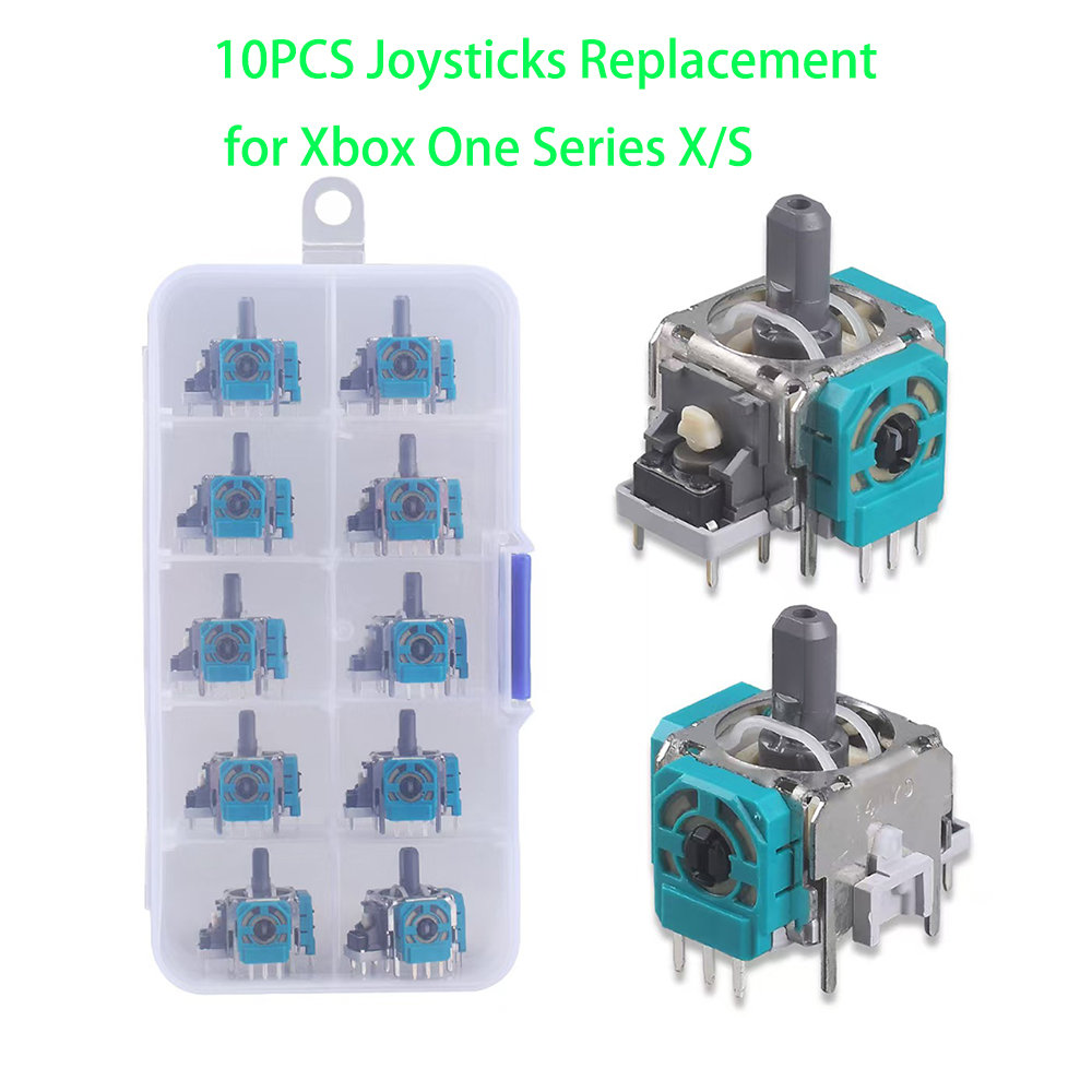 Microsoft Console Xbox Series X - 10pcs 3D Analog จอยสติ๊ก ThumbStick อะไหล่ซ่อมอุปกรณ์เสริม