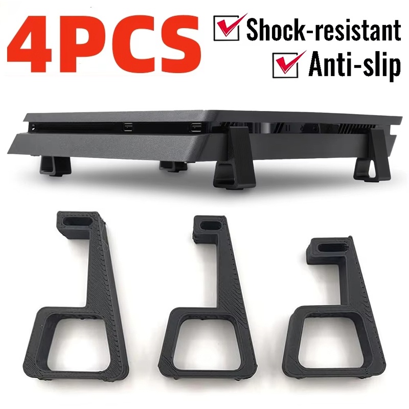 Gaming Console Tv Stand - ขาตั้งระบายความร้อนแนวนอน 4 ชิ้น สำหรับ PS4/Pro/Slim คอนโซล