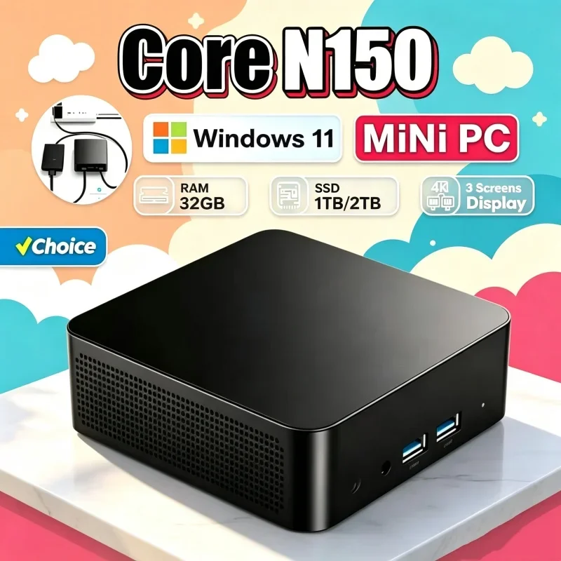 Gaming Console Windows - 2026 Speedy Core N150 มินิพีซี Windows