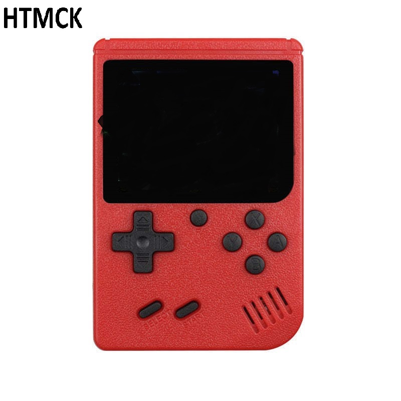 Gaming Console For 10 Year Old - เครื่องเล่นเกมพกพา HTMCK สีแดงสไตล์เรโทรคลาสสิกสำหรับเด็ก พร้อมเกมในตัว 400 เกม