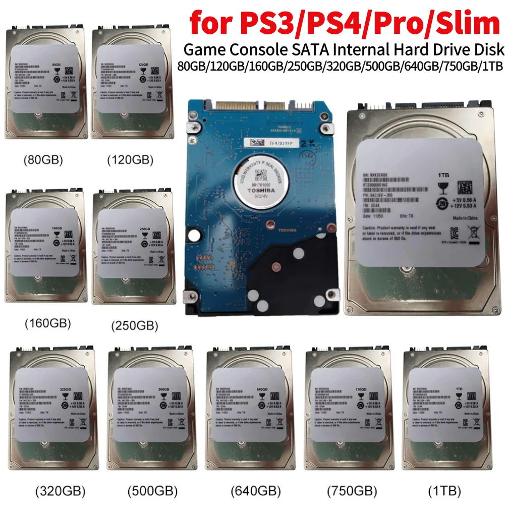 Gaming Console Ps3 - ความเร็วสูง 300 เมตร/วินาทีอินเทอร์เฟซ SATA ฮาร์ดไดรฟ์ภายในสำหรับโซนี่ พีเอส