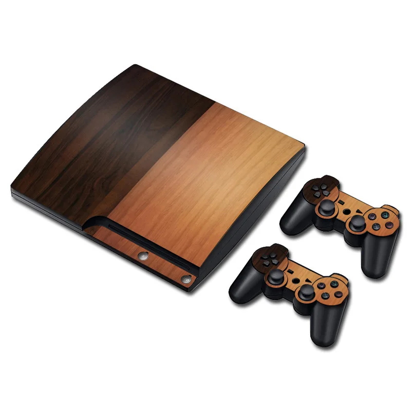 Gaming Console Ps3 - ใหม่มาป้องกันรูปลอกขายร้อนการออกแบบไวนิลสําหรับ PS3 SLIM คอนโซลคาร์บอนไฟเบอร์ผิวสีดําสีขาวสีสติกเกอร์ผิว