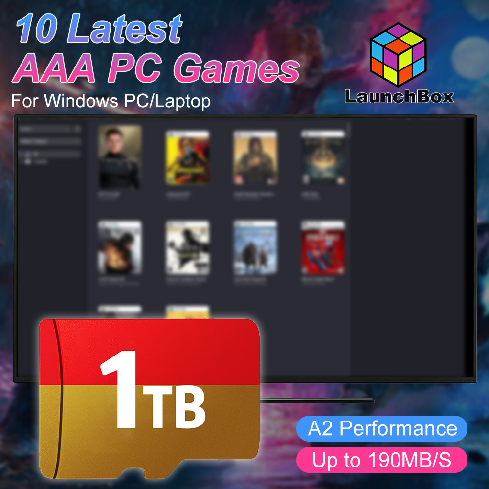 Gaming Console Windows - การ์ดเกม JMachen 1TB พร้อมเกม AAA ยอดนิยม