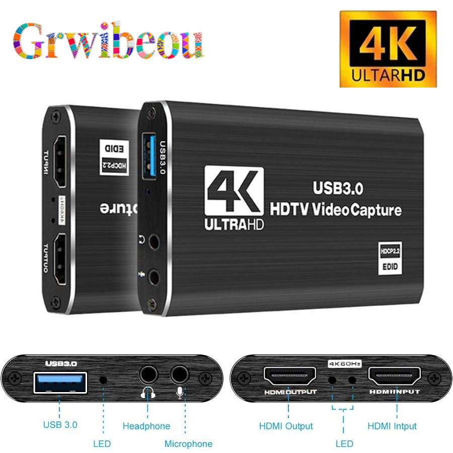 Gaming Console With Phone - การ์ดบันทึกวิดีโอ 4K USB 3.0 รองรับ HDMI