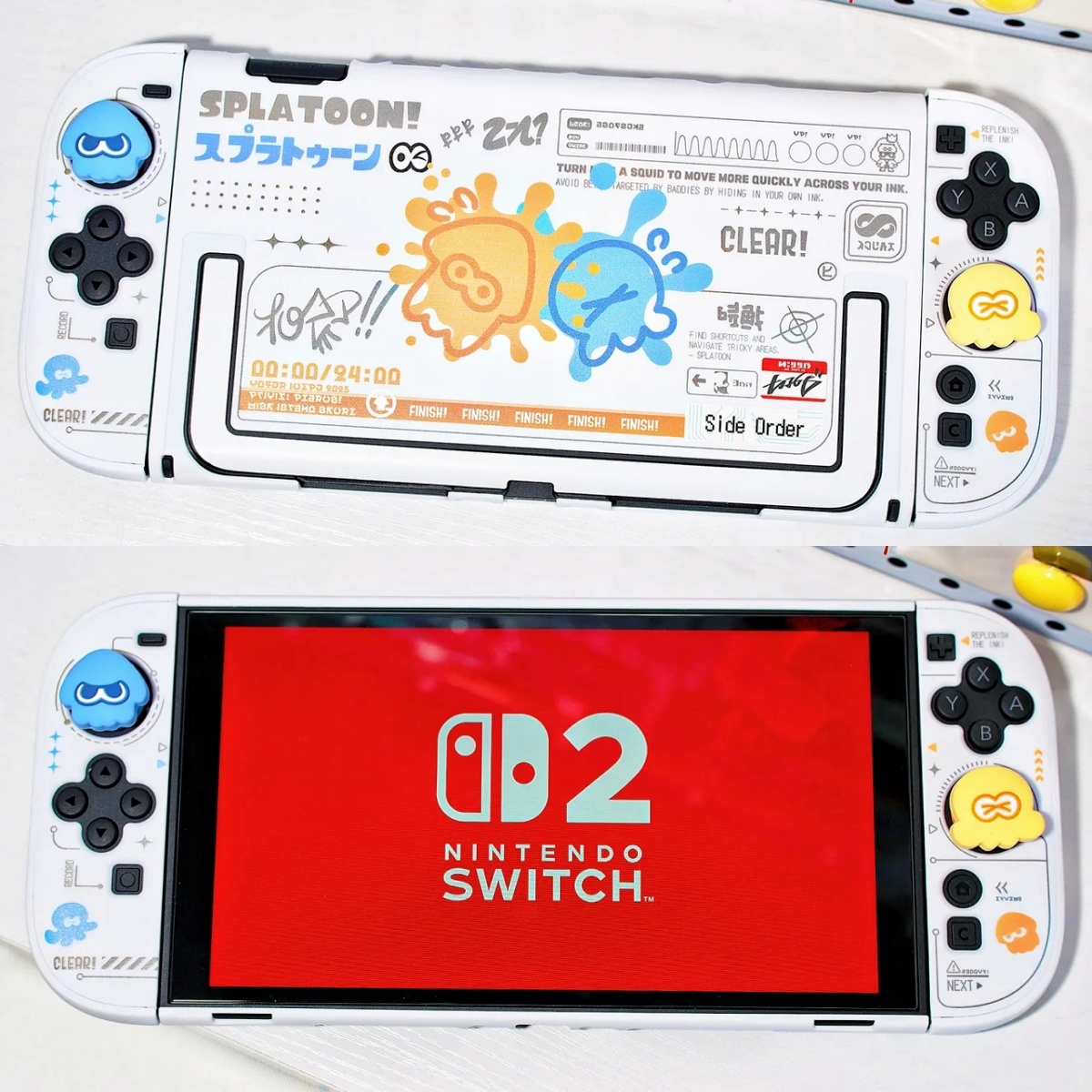 Gaming Console For 10 Year Old - สแปลทูน 3 สวิตช์ 2 เจนเนอเรชั่น แยกส่วนบางเฉียบเคสป้องกัน
