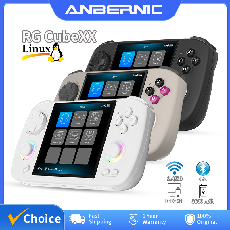 Gaming Console Windows - ANBERNIC RG Cubexx Retro คอนโซลเกมมือถือ 3.95