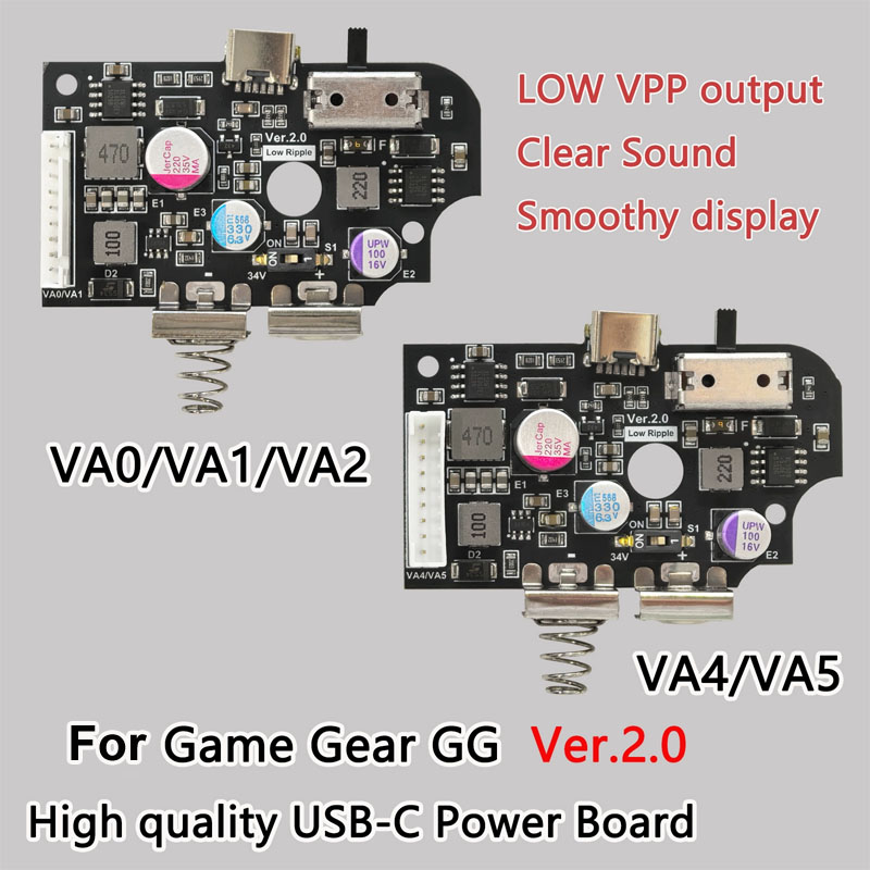 Gaming Console Usb - คุณภาพสูง USB-C บอร์ดจ่ายไฟทดแทนบอร์ด PCB สวิตช์ไฟเมนบอร์ดสำหรับเซก้า เกมเกียร์สำหรับ