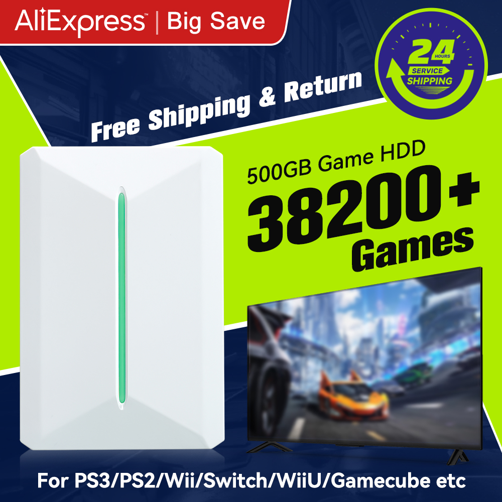 Gaming Console Windows - Retrobat & playnite คอนโซลเกมย้อนยุค500GB สำหรับ PS3/PS2/SWITCH/wi/wi/laptop