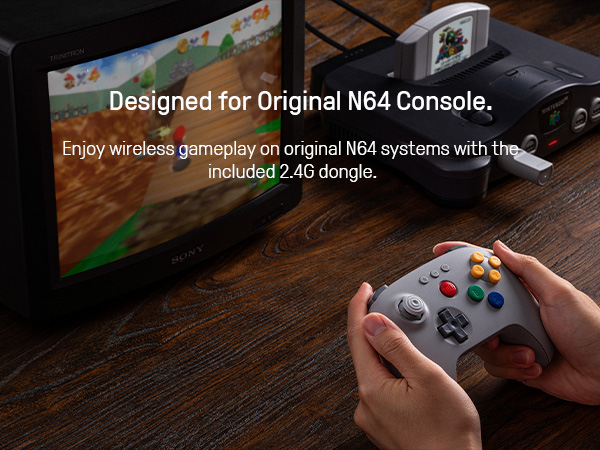 8BitDo N64 2.4G คอนโทรลเลอร์เก - Gaming Console Windows บทวิจารณ์และราคา