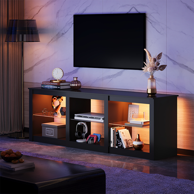 ชั้นวางทีวีสำหรับทีวีขนาด 55/6 - Gaming Console Entertainment Center บทวิจารณ์และราคา