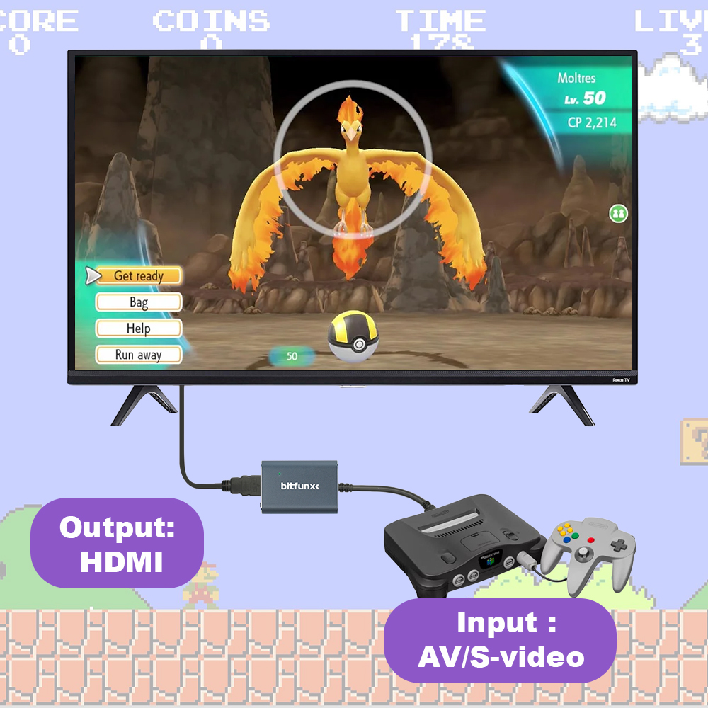 Bitfunx 720P Svideo/AV ไปยังอะ - Gaming Console Vintage บทวิจารณ์และราคา