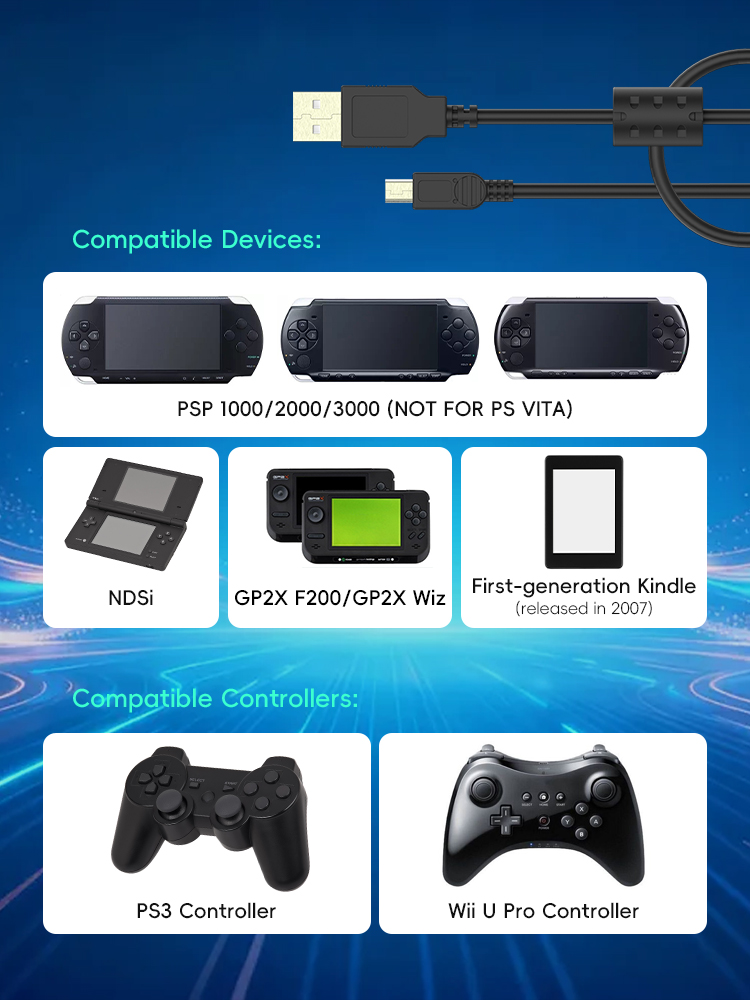 สายดาต้าฟร็อก USB A เป็นมินิ B - Gaming Console Ps3 บทวิจารณ์และราคา
