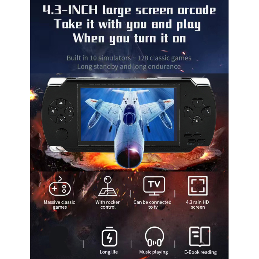 มือถือแบบพกพาคอนโซลวิดีโอเกม R - Gaming Console For 10 Year Old บทวิจารณ์และราคา