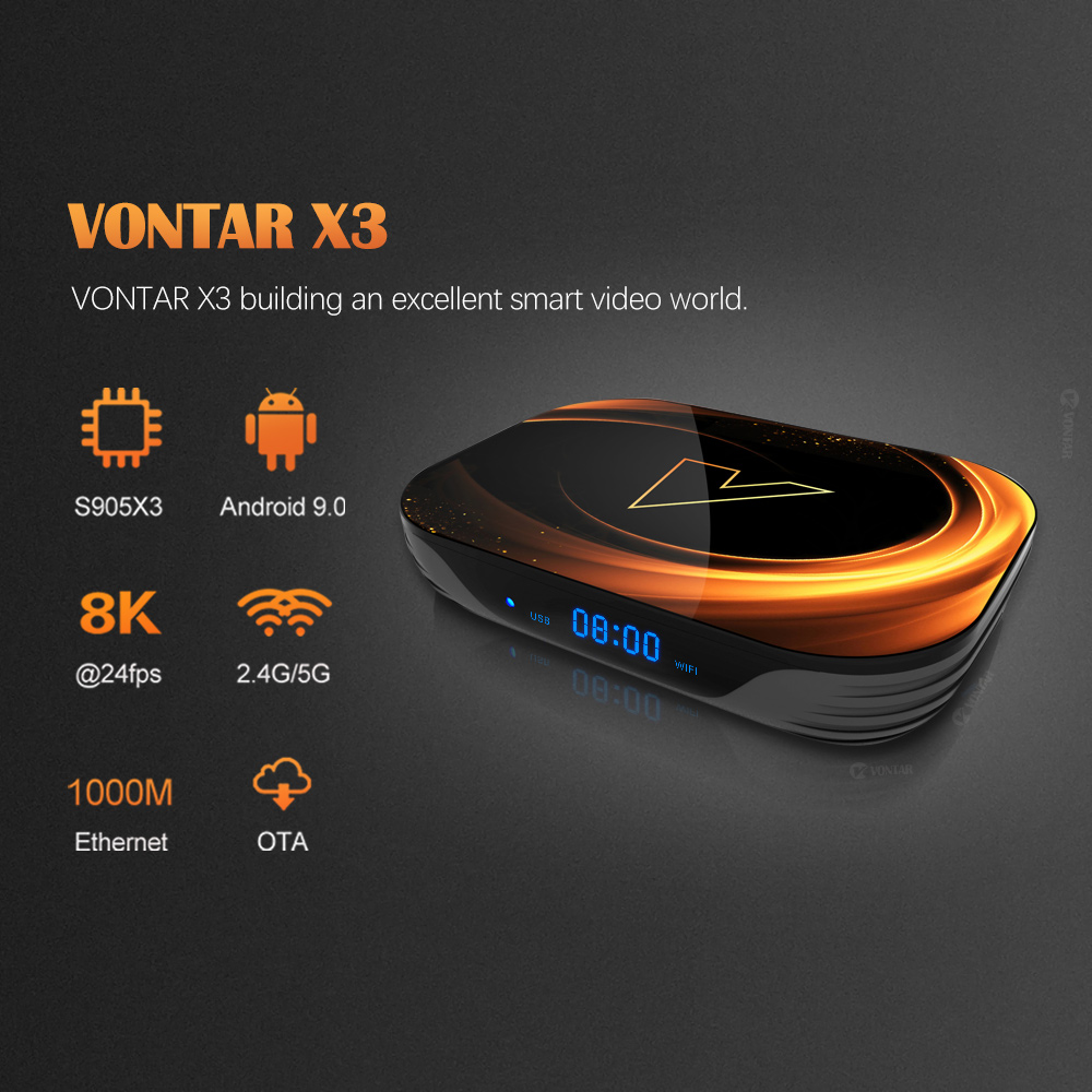 VONTAR X3 4GB 32GB 8K TV BOX A - Gaming Console Tv Stand บทวิจารณ์และราคา