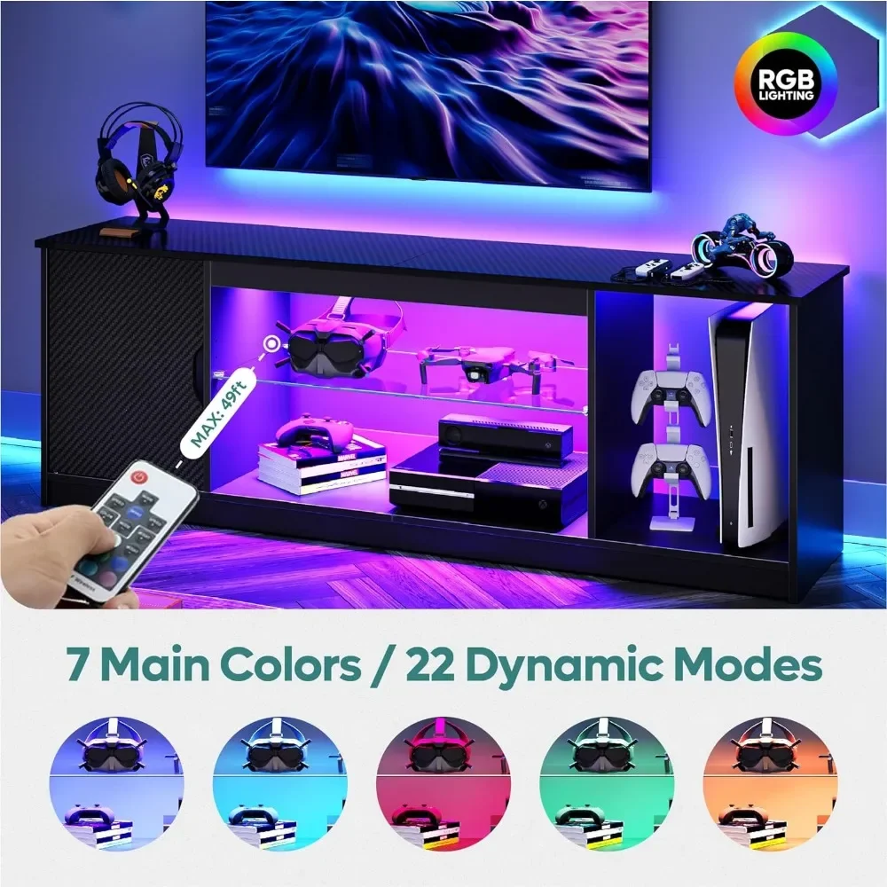 ตู้วางทีวี Bestier สำหรับ PS5, - Gaming Console Tv Stand บทวิจารณ์และราคา