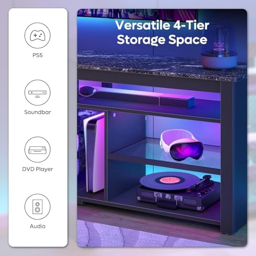 ขาตั้งทีวีสำหรับทีวีขนาด 70 นิ - Gaming Console Tv Stand บทวิจารณ์และราคา