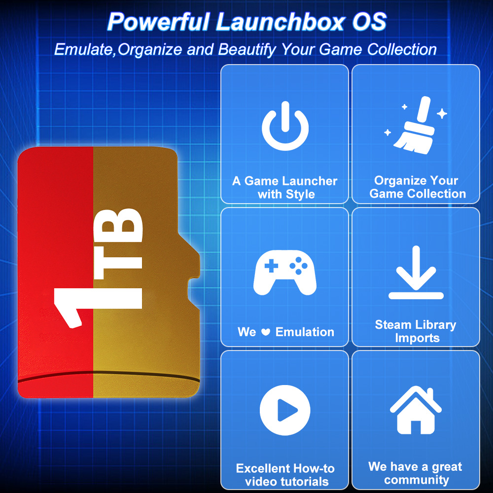 การ์ดเกม JMachen 1TB พร้อมเกม  - Gaming Console Windows บทวิจารณ์และราคา