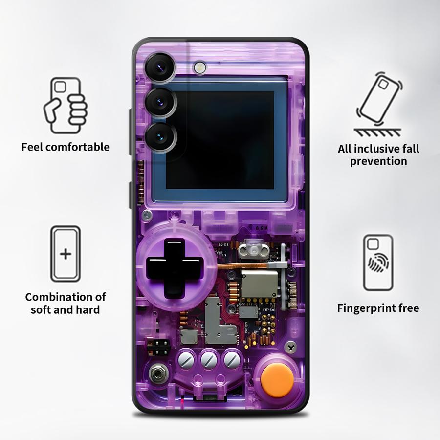 เคสโทรศัพท์มือถือลายเกมส์สีม่ว - Gaming Console With Phone บทวิจารณ์และราคา