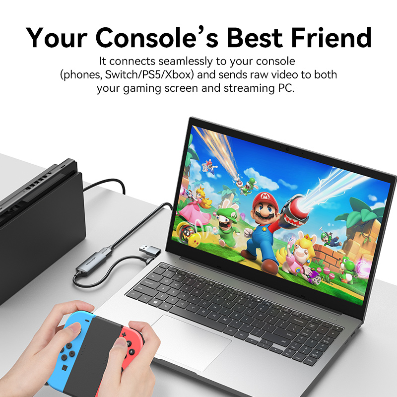 Vention Video Capture Card 4K  - Gaming Console With Phone บทวิจารณ์และราคา