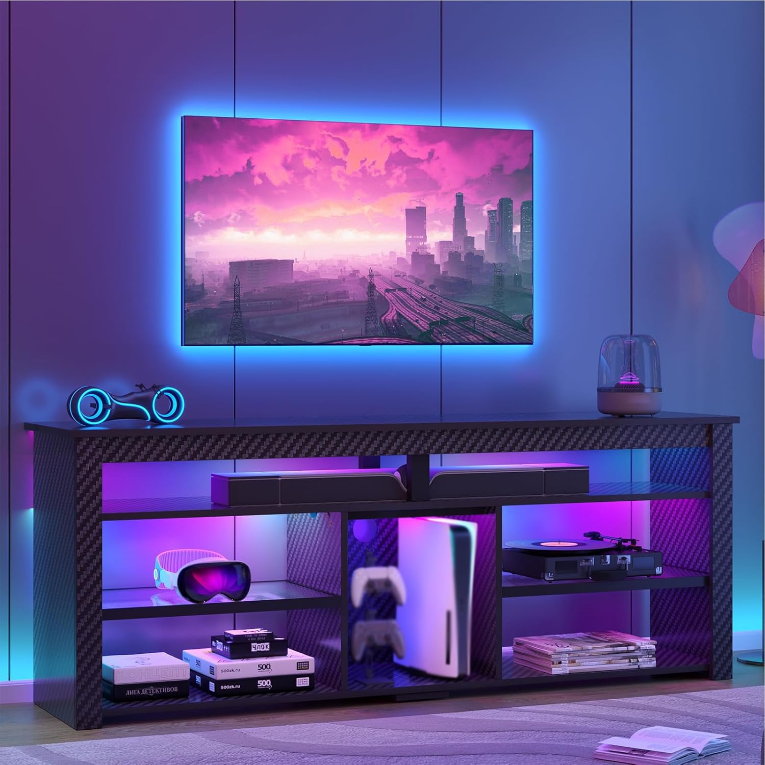 ขาตั้งทีวีสำหรับทีวีขนาด 70 นิ - Gaming Console Entertainment Center บทวิจารณ์และราคา