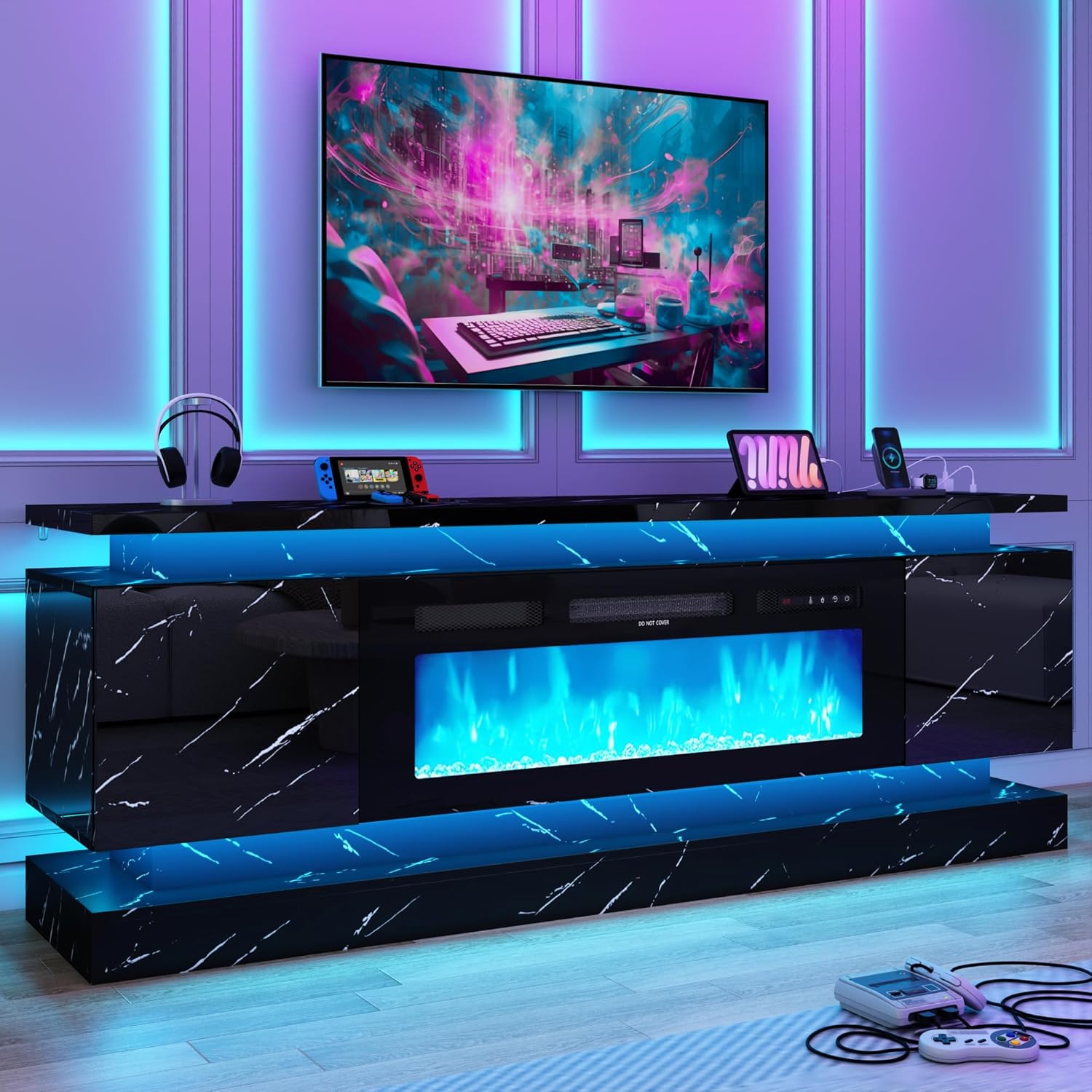 ขาตั้งทีวี LED 71 นิ้ว พร้อมเต - Gaming Console Tv Stand บทวิจารณ์และราคา