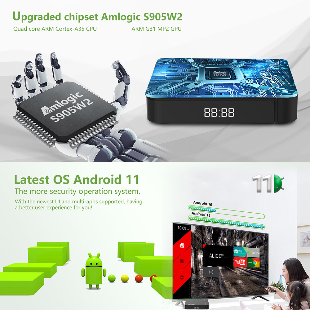 กล่องทีวีอัจฉริยะ Tanix W2 ระบ - Gaming Console Tv Stand บทวิจารณ์และราคา