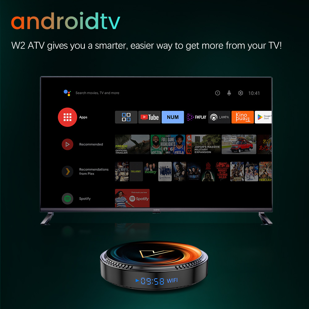 กล่องทีวีอัจฉริยะ VONTAR W2 AT - Gaming Console Tv Stand บทวิจารณ์และราคา