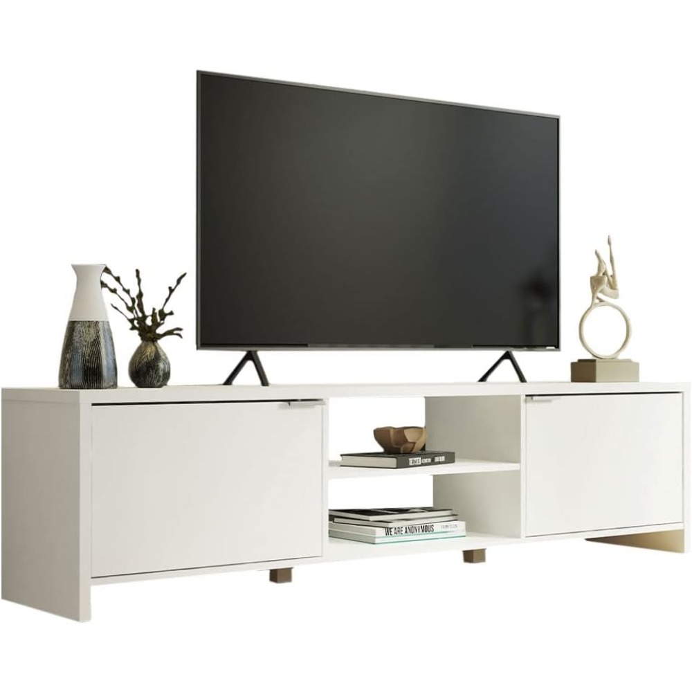 ชั้นวางทีวีขนาดใหญ่พร้อมที่เก็ - Gaming Console Entertainment Center บทวิจารณ์และราคา