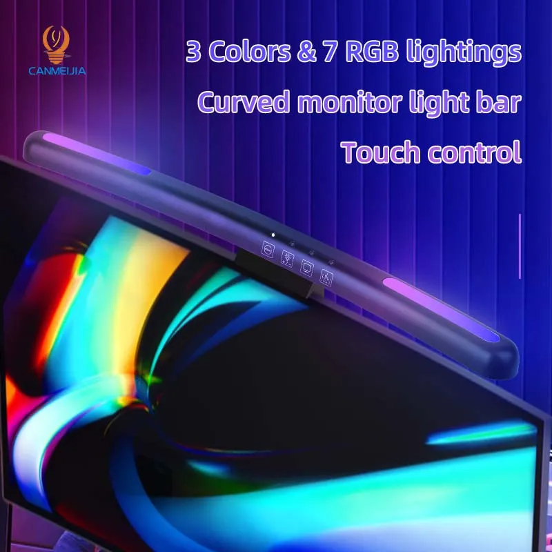 โคมไฟหน้าจอแอลอีดีโค้ง USB RGB - Pad Gaming Console บทวิจารณ์และราคา